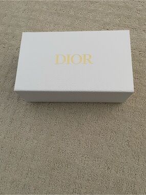 Dior White Gift Box with Gold Logo